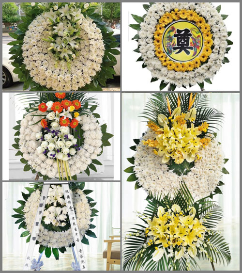 湖北黄冈市黄梅县新开镇邹桥村花圈速递